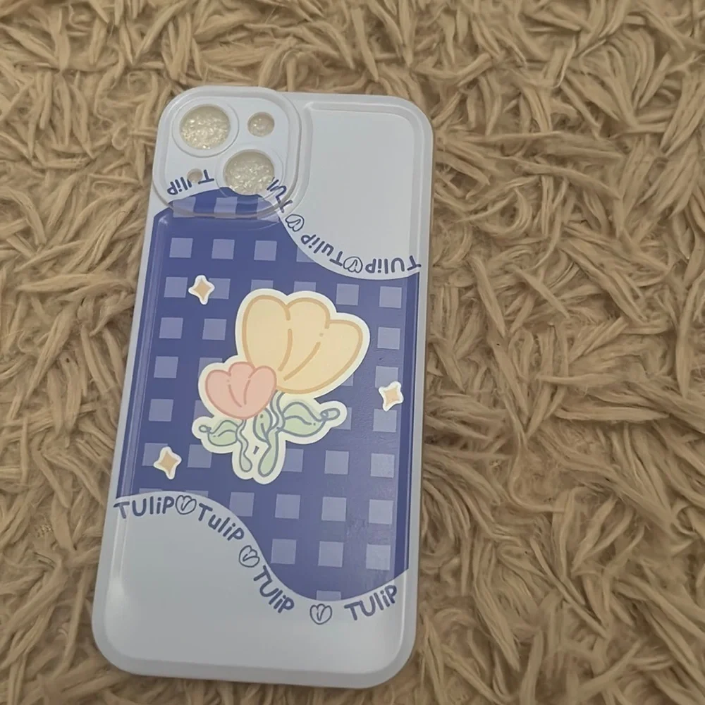 Blue Tulip IPhone 14 Case